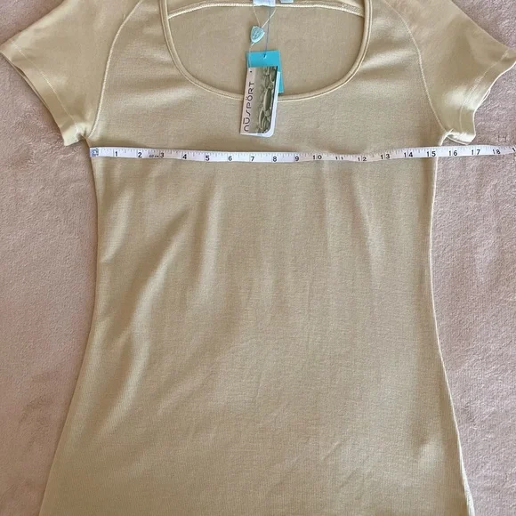 Nu Sport Scoop Neck Short Sleeve Yoga Top - Size M - Picture 7 of 10